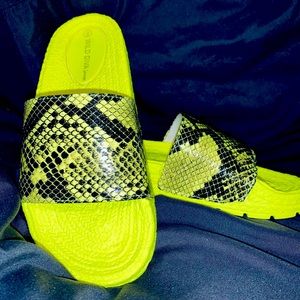 Neon snake skin slide